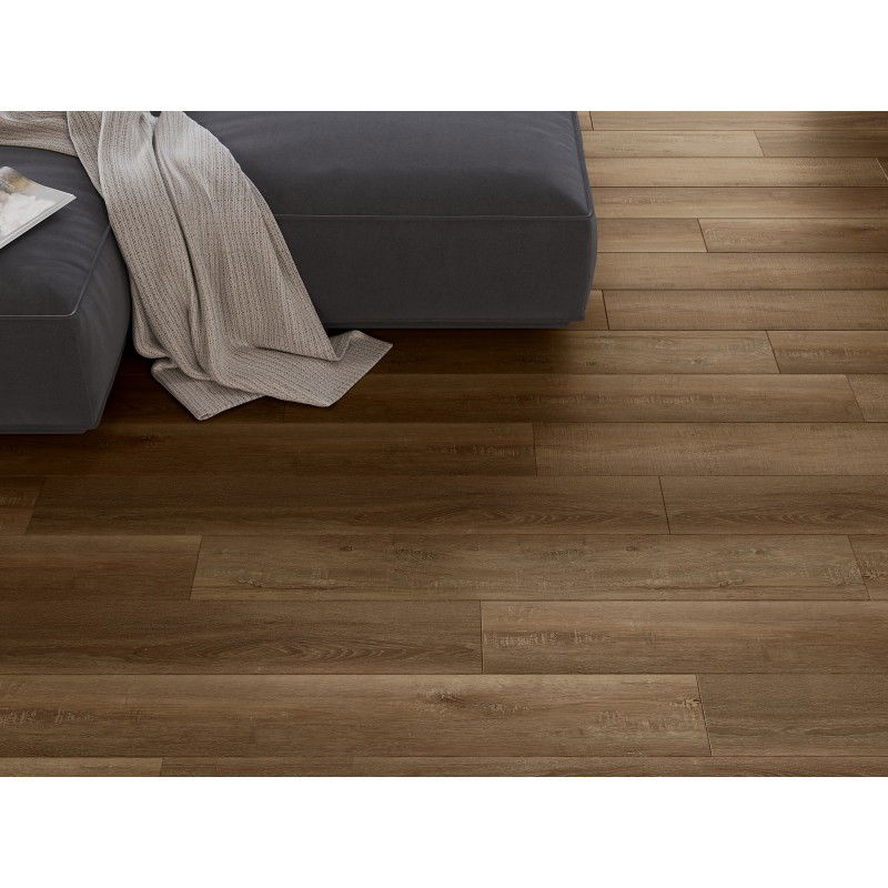 Mexen Queen Creek sample of SPC 6.5 mm vinyl panels, IXPE 1.5 mm underlay, 4 V-Groove, Oak - F1013-S