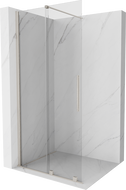 Mexen Velar sliding shower wall Walk-in 90 x 200 cm, transparent 8 mm, brushed nickel - 871-090-000-03-97