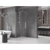Mexen Velar sliding shower wall Walk-in 75 x 200 cm, transparent 8 mm, brushed nickel - 871-075-000-03-97