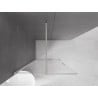 Mexen Velar sliding shower wall Walk-in 85 x 200 cm, transparent 8 mm, brushed nickel - 871-085-000-03-97