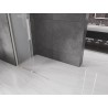 Mexen Velar sliding shower screen Walk-in 110 x 200 cm, frost 8 mm, brushed nickel - 871-110-000-33-97