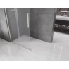 Mexen Velar sliding shower screen Walk-in 110 x 200 cm, frost 8 mm, brushed nickel - 871-110-000-33-97