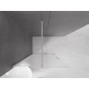 Mexen Velar sliding shower screen Walk-in 110 x 200 cm, frost 8 mm, brushed nickel - 871-110-000-33-97