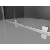 Mexen Velar sliding shower screen Walk-in 110 x 200 cm, frost 8 mm, brushed nickel - 871-110-000-33-97