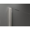 Mexen Velar sliding shower screen Walk-in 110 x 200 cm, frost 8 mm, brushed nickel - 871-110-000-33-97
