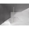 Mexen Velar sliding shower screen Walk-in 120 x 200 cm, frost 8 mm, brushed nickel - 871-120-000-33-97