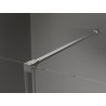 Mexen Velar sliding shower screen Walk-in 110 x 200 cm, frost 8 mm, brushed nickel - 871-110-000-33-97