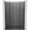 Mexen Velar Duo 150 cm Sliding Shower Door, Graphite, Chrome - 871-150-000-42-01