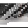 Mexen Velar Duo sliding shower doors 140 cm, graphite, white - 871-140-000-42-20