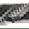 Mexen Velar Duo sliding shower doors 140 cm, graphite, gold - 871-140-000-42-50