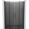Mexen Velar Duo sliding shower door 140 cm, graphite, black - 871-140-000-42-70