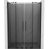 Mexen Velar Duo sliding shower door 150 cm, graphite, black - 871-150-000-42-70