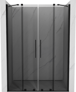 Mexen Velar Duo sliding shower door 150 cm, graphite, black - 871-150-000-42-70