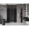 Mexen Velar Duo sliding shower door 150 cm, graphite, black - 871-150-000-42-70