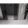 Mexen Velar Duo sliding shower door 150 cm, graphite, black - 871-150-000-42-70