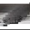 Mexen Velar Duo sliding shower door 140 cm, graphite, black - 871-140-000-42-70