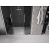 Mexen Velar Duo sliding shower door 140 cm, graphite, brushed nickel - 871-140-000-42-97