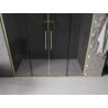 Mexen Velar L Duo Sliding Shower Doors 180 cm, Graphite, Brushed Gold - 871-180-003-42-55