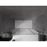 Mexen Velar L Duo Sliding Shower Doors 180 cm, Graphite, Brushed Gold - 871-180-003-42-55