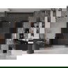 Mexen Velar L Duo sliding shower door 180 cm, graphite, rose gold - 871-180-003-42-60
