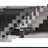 Mexen Velar L Duo sliding shower doors 200 cm, graphite, brushed copper - 871-200-003-42-65