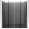 Mexen Velar L Duo sliding shower door 170 cm, graphite, brushed gun gray - 871-170-003-42-66