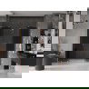 Mexen Velar L Duo sliding shower door 180 cm, graphite, brushed copper - 871-180-003-42-65