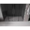 Mexen Velar L Duo sliding shower door 180 cm, graphite, brushed gun gray - 871-180-003-42-66