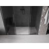 Mexen Velar L Duo sliding shower door 180 cm, graphite, brushed gun gray - 871-180-003-42-66