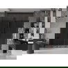 Mexen Velar L Duo 180 cm Sliding Shower Door, Graphite, Black - 871-180-003-42-70