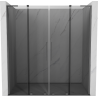 Mexen Velar L Duo sliding shower doors 200 cm, graphite, gun metal - 871-200-003-42-95