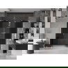 Mexen Velar L Duo sliding shower doors 200 cm, graphite, brushed nickel - 871-200-003-42-97