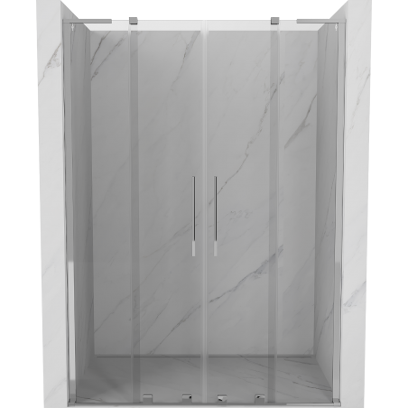 Mexen Velar L Duo sliding shower door 140 cm, transparent, chrome - 871-140-003-02-01