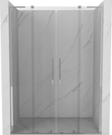 Mexen Velar L Duo sliding shower door 140 cm, transparent, chrome - 871-140-003-02-01