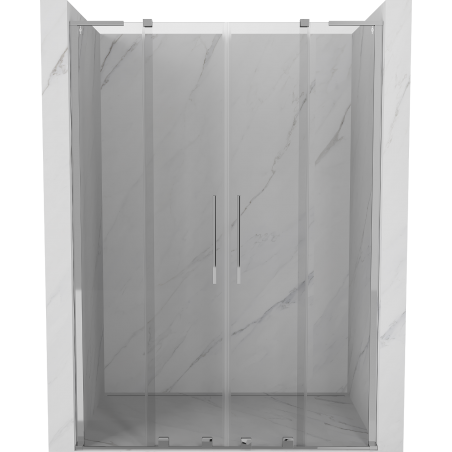 Mexen Velar L Duo sliding shower doors 150 cm, transparent, chrome - 871-150-003-02-01