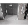 Mexen Velar L Duo 150 cm Sliding Shower Door, Transparent, White - 871-150-003-02-20