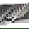 Mexen Velar L Duo sliding shower door 140 cm, transparent, white - 871-140-003-02-20