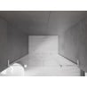 Mexen Velar L Duo 150 cm Sliding Shower Door, Transparent, White - 871-150-003-02-20