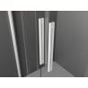 Mexen Velar L Duo 150 cm Sliding Shower Door, Transparent, White - 871-150-003-02-20