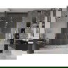 Mexen Velar L Duo sliding shower door 140 cm, transparent, gold - 871-140-003-02-50