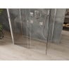 Mexen Omega-3S 3-wall shower enclosure, sliding 140 x 80 cm, transparent, chrome - 825-140-080-01-00-3S