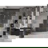 Mexen Velar L Duo sliding shower door 140 cm, transparent, brushed gold - 871-140-003-02-55
