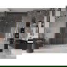 Mexen Velar L Duo sliding shower door 140 cm, transparent, brushed copper - 871-140-003-02-65