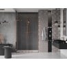 Mexen Velar L Duo 160 cm Sliding Shower Door, Transparent, Rose Gold - 871-160-003-02-60