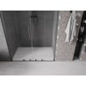 Mexen Velar L Duo Sliding Shower Door 150 cm, Transparent, Brushed Gun Gray - 871-150-003-02-66