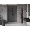 Mexen Velar L Duo Sliding Shower Door 150 cm, Transparent, Brushed Gun Gray - 871-150-003-02-66