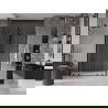 Mexen Velar L Duo sliding shower door 140 cm, transparent, black - 871-140-003-02-70
