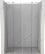 Mexen Velar L Duo sliding shower doors 150 cm, transparent, brushed nickel - 871-150-003-02-97