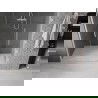 Mexen Velar L Duo sliding shower doors 150 cm, transparent, brushed nickel - 871-150-003-02-97
