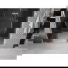 Mexen Velar L Duo Sliding Shower Door 140 cm, Graphite, Chrome - 871-140-003-42-01